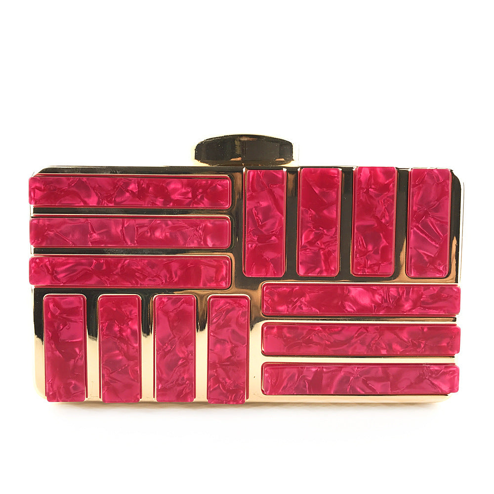 Gold Acrylic Clutch Bags For Women 2019 New Shoulder Bag Fashion Gold Acrylic Clutch Bags For Women 2019 New Shoulder Bag Fashion